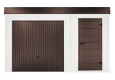 GARDEON® Gartenhaus mit Türen und Hörmann-Garagentor